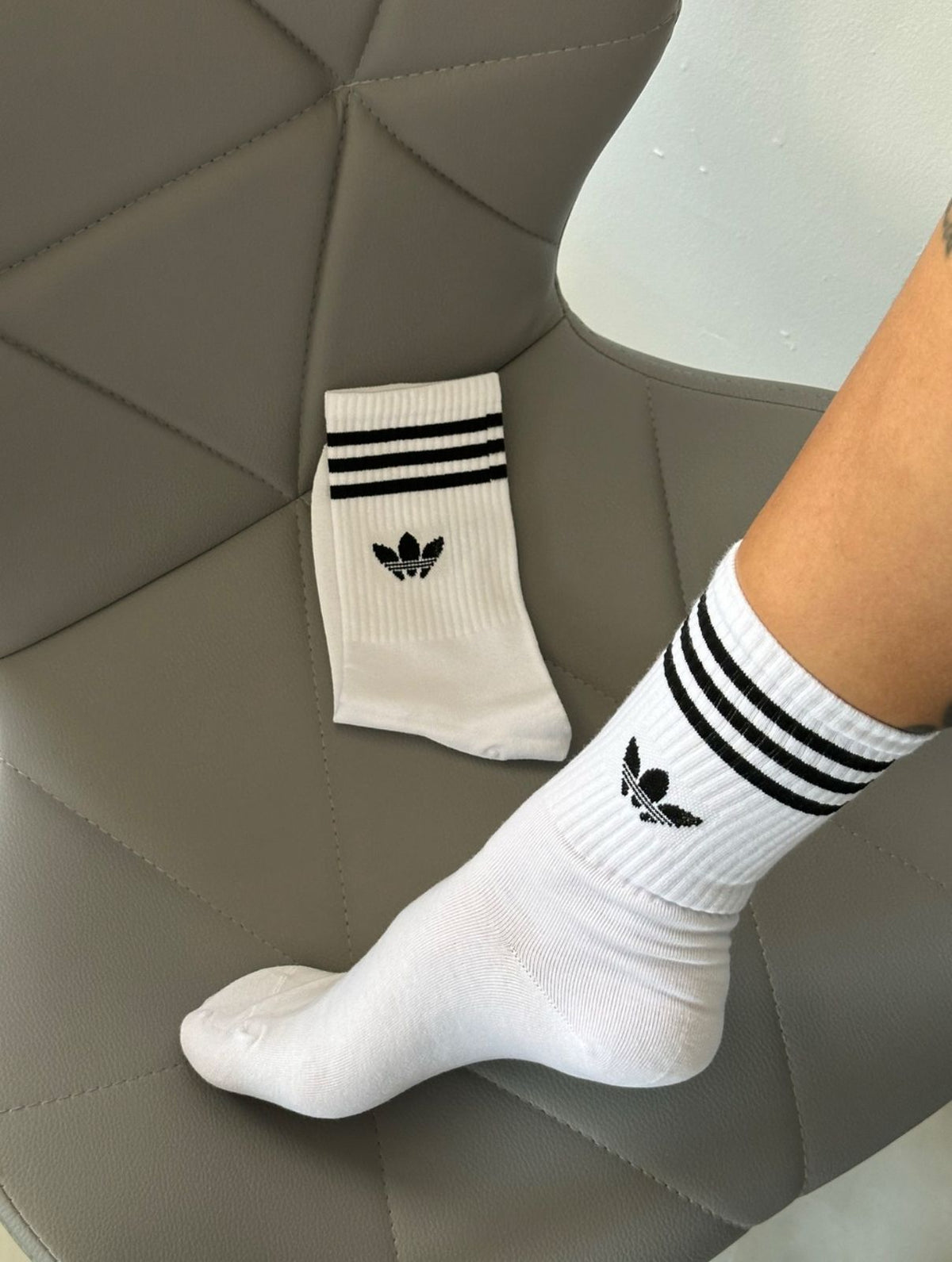 MEIA ADIDAS BRANCO